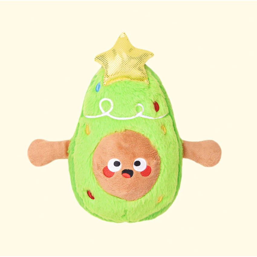 HugSmart Happy Woofmas - Christmas Tree Avocado Dog Toy