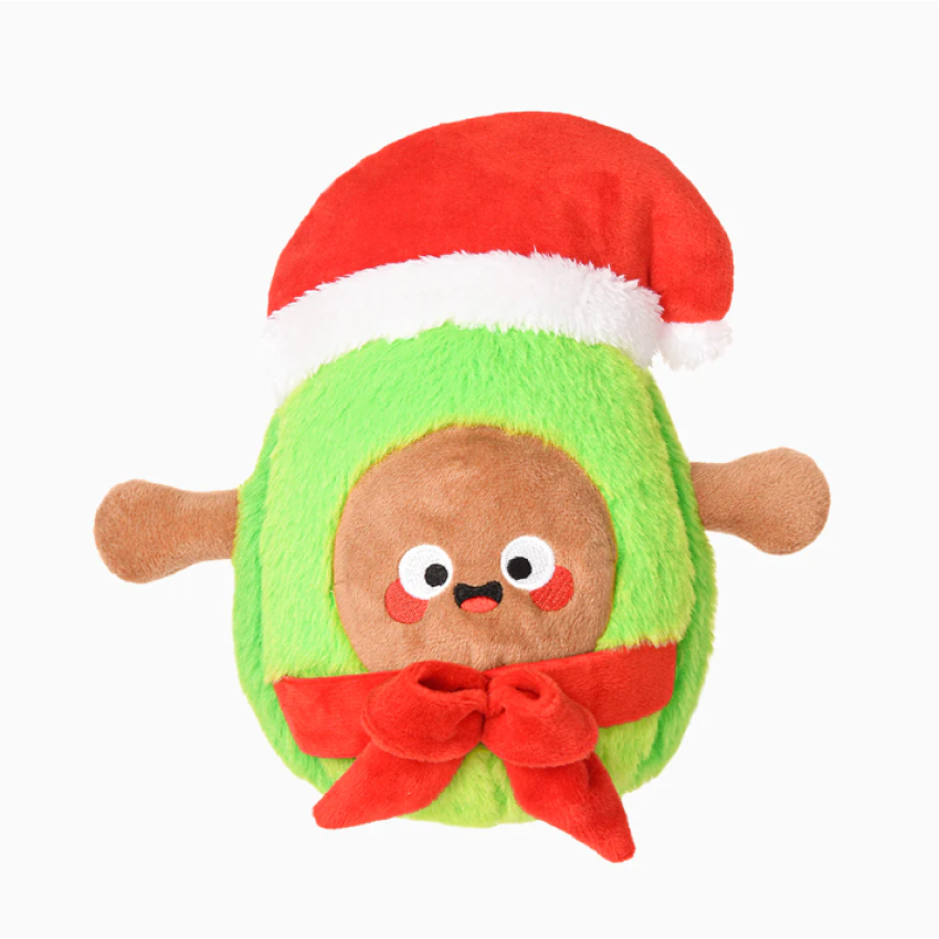 HugSmart Happy Woofmas - Santa Avocado Dog Toy