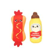 HugSmart Kitten Party Hot dog & Mustard Cat Toy Set