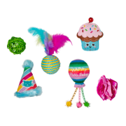 Petshop - HAPPY PURR-THDAY 6 PC CAT TOY